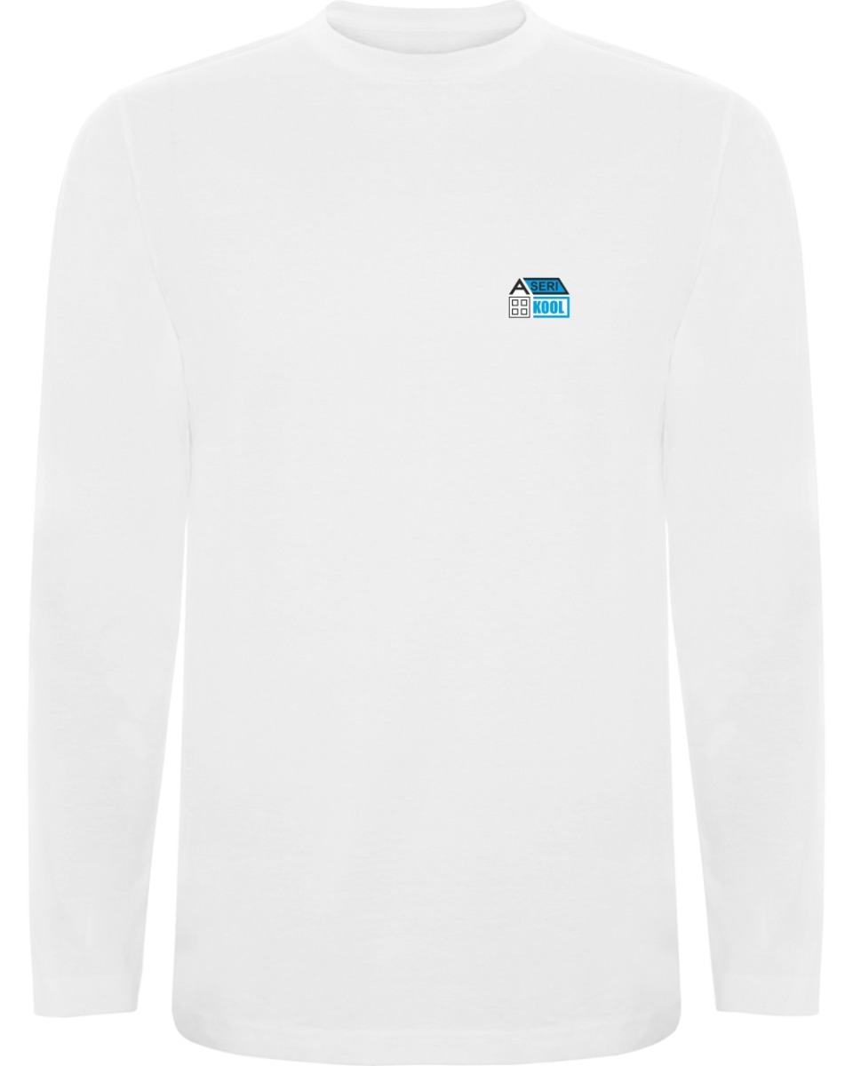 Unisex pikkade varrukatega särk, valge