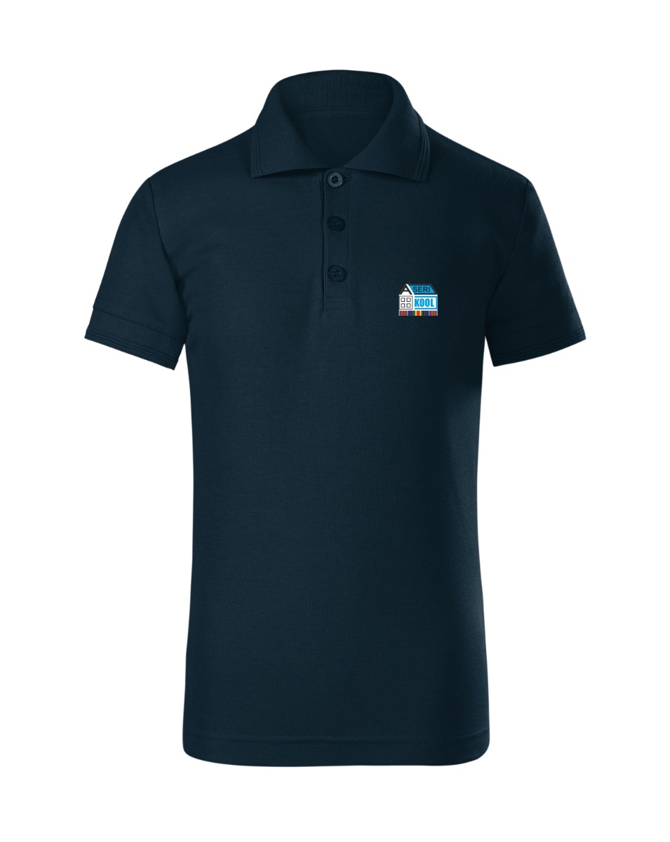 Laste kitsas polosärk, tumesinine