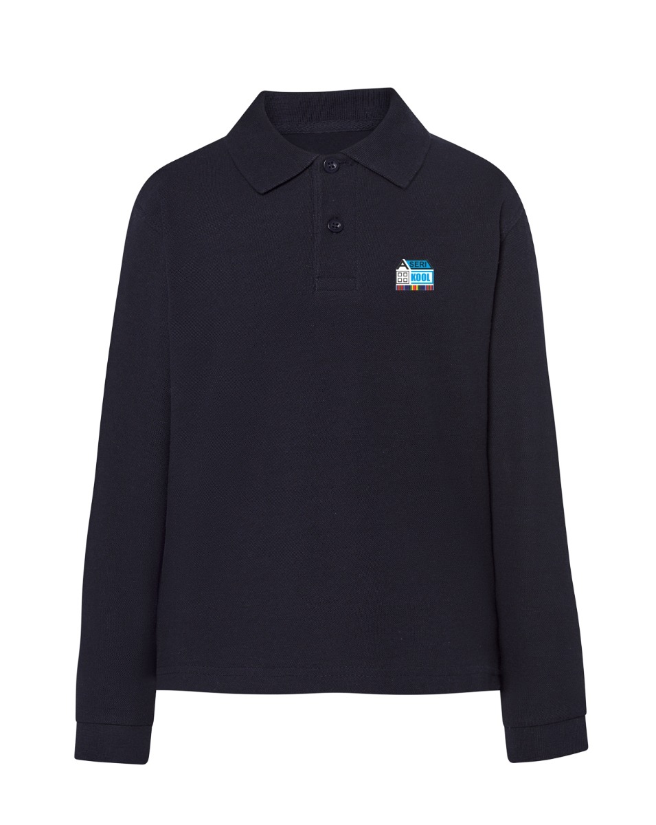 Laste pikkade varrukatega polosärk, tumesinine