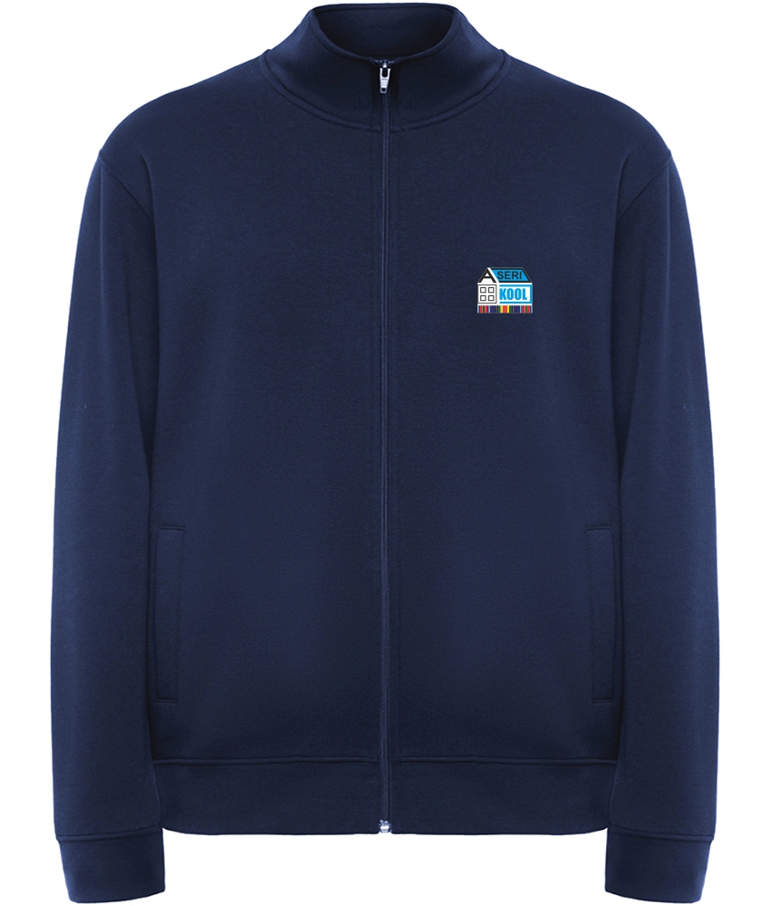 Unisex lukuga jakk, tumesinine